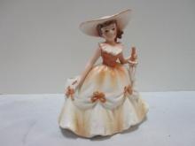 Vintage Samson Imports Lady Planter with Parasol.