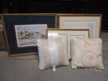 Charleston Watercolor, The Battery, by Emerson, Frame, Picture of Birds in Flight.