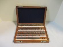 Starrett 82-Piece Inspection Gage Block Set. Range .1001'' -4.000''.
