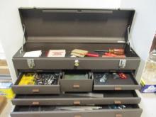 Kennedy Heavy Duty 8 Drawer Metal Tool Box with Keys,   Includes Tools.