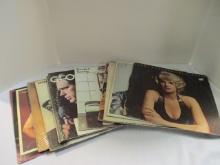 Twelve Vintage George Jones and Tammy Wynette Albums.
