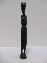 Vintage Wood Carved Sculpture of a Woman.