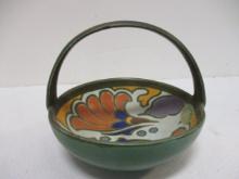 Vintage  Gouda Pottery Handled Bowl Signed 4150  Metz Royal.
