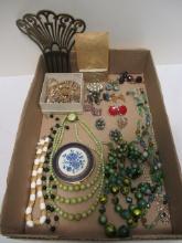 Large Assortment of Vintage Costume Jewelry.