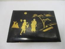 Chinese Resin Couple Figurines with Made in England Sticker.