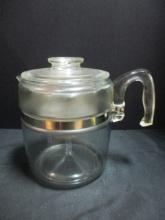 Glass Pyrex Coffee Pot with Glass Inserts.