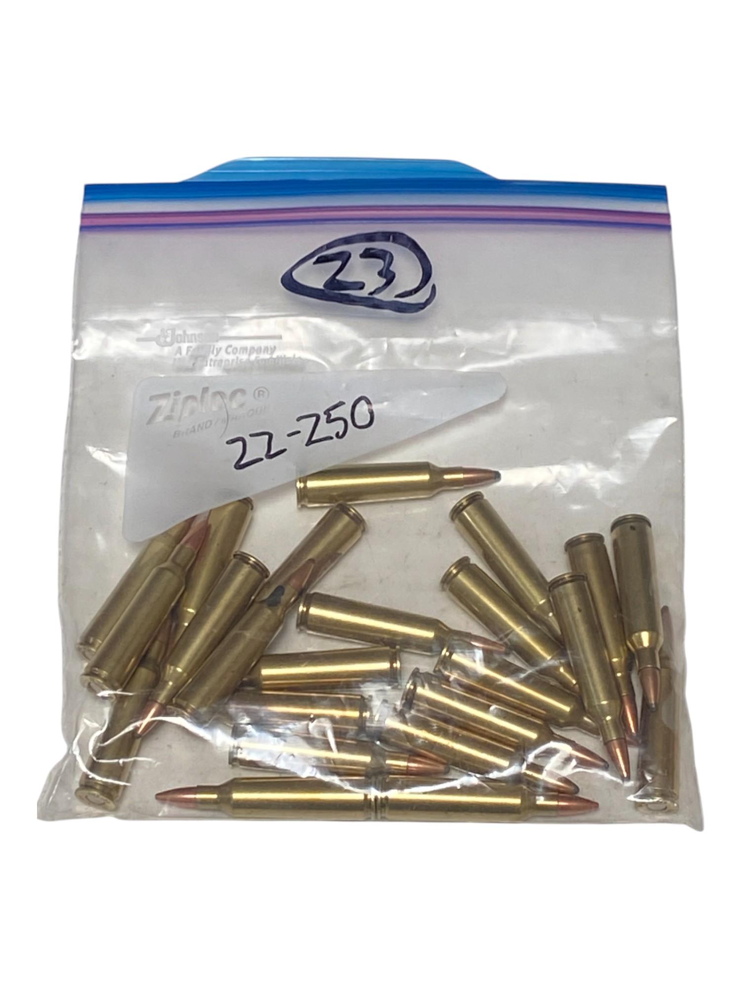 23rds. of .22-250 REM. Factory Ammunition