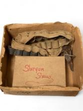 12ct. of 12 GA. Winchester Collectible Paper Shotgun Shell Factory Ammunition and Bandolier