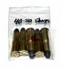 5rds. of .40-50 SHARPS Factory Ammunition 