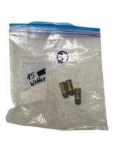 3rds. of .45 WEBLEY Factory Ammunition