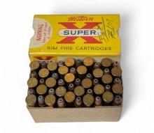 NIB Vintage 50rds. of .22 WMR JHP Western Super-X Ammunition