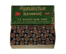 NIB 50rds. of Vintage and Collectible 74rds. of .32 SHORT Rimfire Remington Kleanbore Ammunition