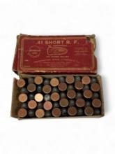 NIB 50rds. of Vintage and Collectible .41 SHORT RF 130gr. Remington Ammunition 