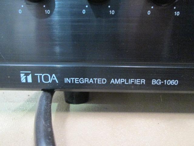 TOA BG-1060 Integrated Amplifier