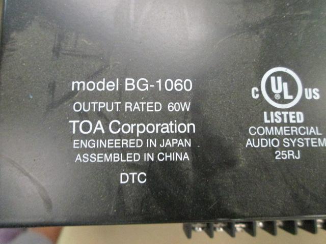 TOA BG-1060 Integrated Amplifier