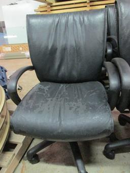 Pair of Black Higmark Smart Office Chairs