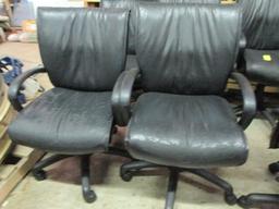 Pair of Black Higmark Smart Office Chairs
