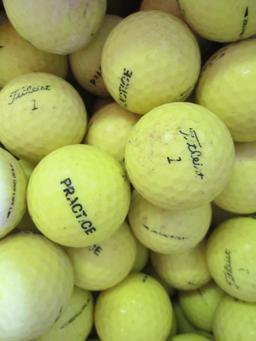 200 Yellow Titleist Practice Golf Balls
