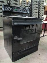 GE Spectra Black Smooth Top Electric Range