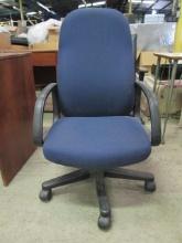 La-Z-Boy Office Navy Upholstered Arm Chair