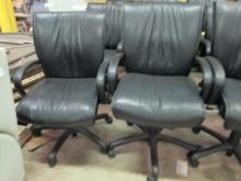 Pair of Black Higmark Smart Office Chairs