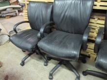 Pair of Black Higmark Smart Office Chairs