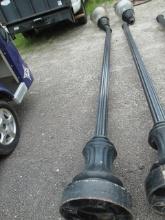 Hadco Painted Black Cast Metal Light Post and LED Post Light Head