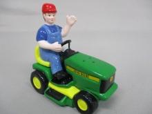 John Deere Lawn Mower Salt & Pepper Shakers  4"x 4"