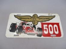 1969 Indianapolis Motor Speedway 500 License Plate