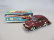 Tin Litho Friction Renault 4CV 4 Door Sedan