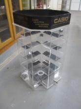 Plastic Turntable Showcase w/Key
