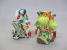 2 Ceramic Bird Planters Made in Japan