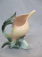 1950's Hull Ebb Tide Fantail Fish Conch Shell Planter