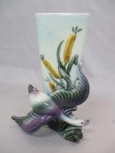 Vintage Hull #96 Flying Duck/Goose Triangular Vase