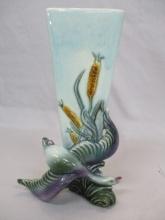 Vintage Hull #96 Flying Duck/Goose Triangular Vase