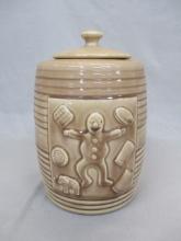 Vintage Gingerbread Cookie Jar Marked USA
