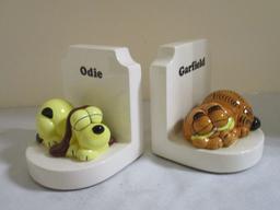 Pair of Enesco Garfield Bookends.