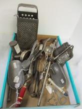 Box Lot of Vintage Kitchen Gadgets.