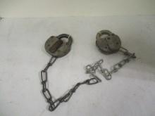 Two Vintage Railroad Locks, One Adlake.