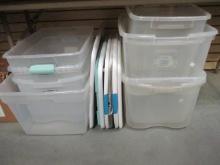 Nine Piece Lot of Sterlite Containers, Most Have Lids.