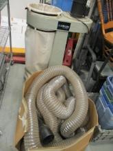 Delta Shopmaster Dust Collection System with 4'' x 5' Clear PVC Hose.