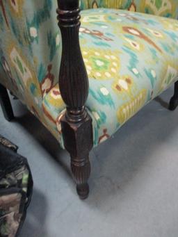 Nice Club Chair with Spindle Legs. Good Condition,