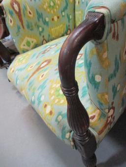 Nice Club Chair with Spindle Legs. Good Condition,