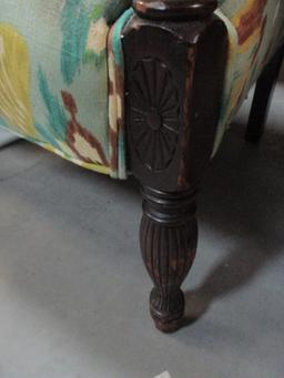 Nice Club Chair with Spindle Legs. Good Condition,