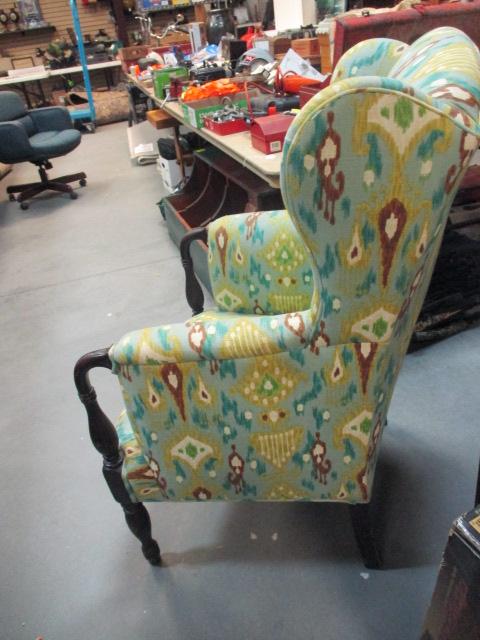 Nice Club Chair with Spindle Legs. Good Condition,