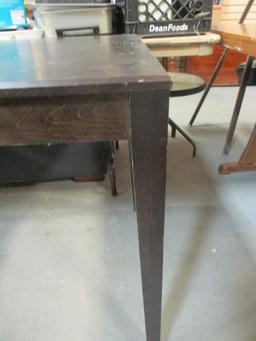 Dark Wood Mid Century Table.