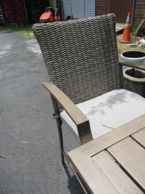 3 Piece Patio Bar Set - High Top Table and 2 Chairs