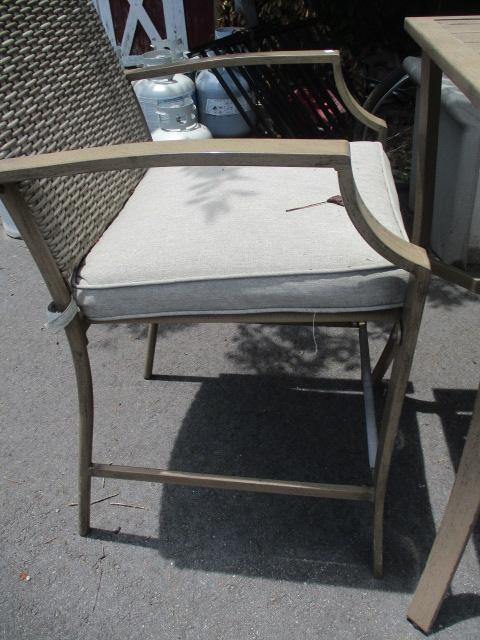 3 Piece Patio Bar Set - High Top Table and 2 Chairs