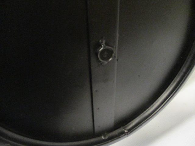 Galvanized Metal Lazy Susan.