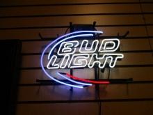 Bud Light Neon Sign; Works.